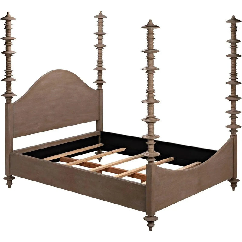 Ferrett Brown Wooden Bed Frame