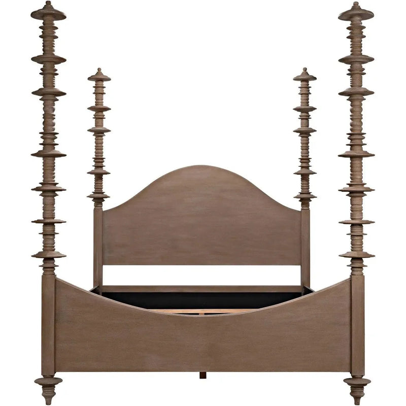 Ferrett Brown Wooden Bed Frame