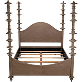 Ferrett Brown Wooden Bed Frame