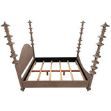 Ferrett Brown Wooden Bed Frame