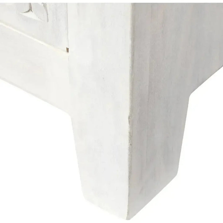 Feyloren White Coastal Tall Home Bar Cabinet-Home Bar Cabinets-LOOMLAN-LOOMLAN