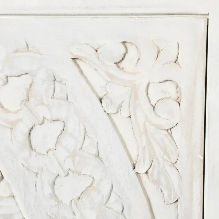 Feyloren White Coastal Tall Home Bar Cabinet-Home Bar Cabinets-LOOMLAN-LOOMLAN