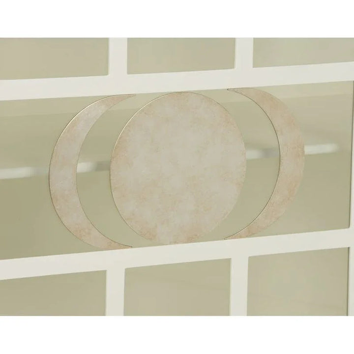 Ficino Metal Framed White Bookshelf - LOOMLAN - Chelsea House - Bookcases