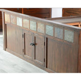 Finish Wooden Dark Brown Storage Bed