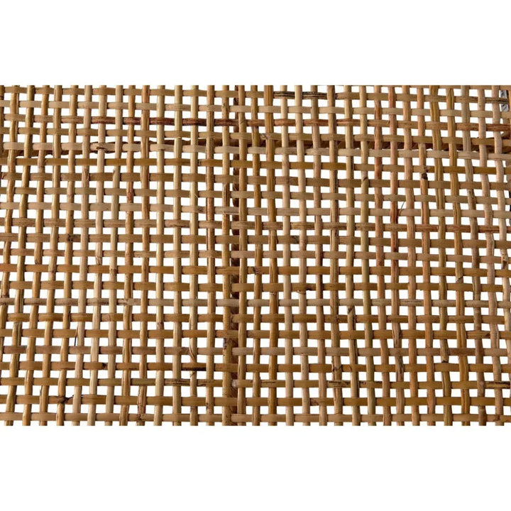 Finley Teak Wood Arm Chair with Rattan - LOOMLAN - Noir - Accent Chairs