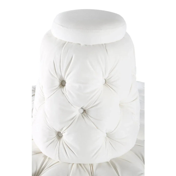 Fleur Island White Velvet Sofa - LOOMLAN - Peninsula Home - Sofas & Loveseats