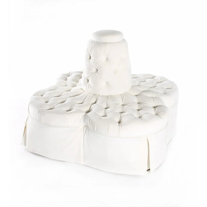Fleur Island White Velvet Sofa - LOOMLAN - Peninsula Home - Sofas & Loveseats