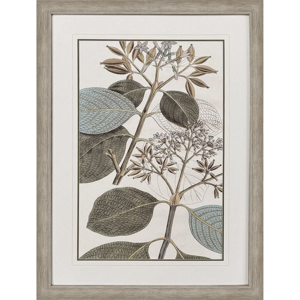 Flowering Botanical Green Framed Wall Art