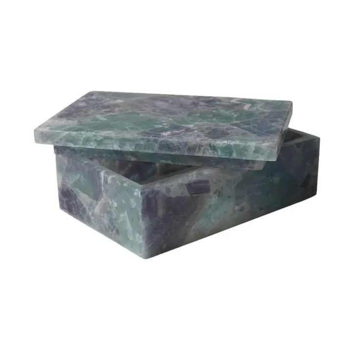 Fluorite Stone Decorative Box | LOOMLAN