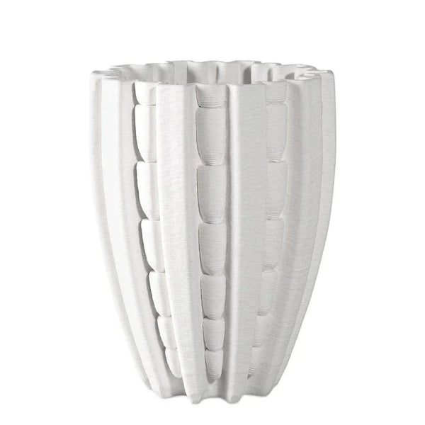 Fluted Medium Vase - LOOMLAN - Currey & Co - Vases & Jars