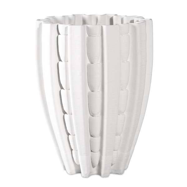 Fluted Small Vase-Vases & Jars-Currey & Co-LOOMLAN