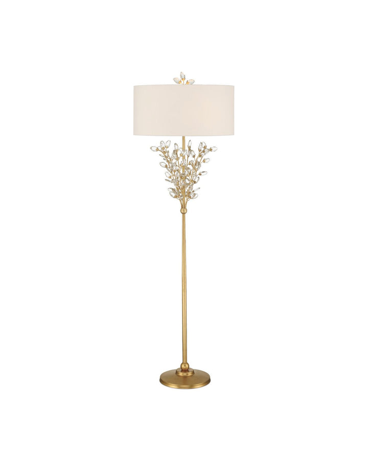 Forget-Me-Not Metal Floor Lamp-Floor Lamps-Currey & Co-LOOMLAN