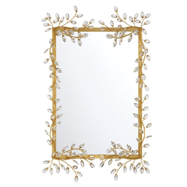 Forget-Me-Not Metal Frame Wall Mirror