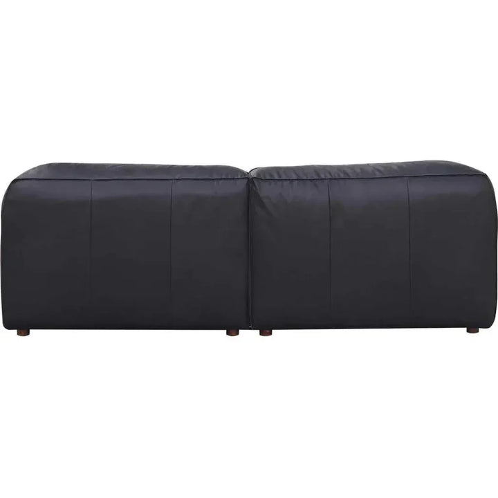 Form Black Modular Couch 3PC Sectional With Ottoman-Modular Sofas-Moe's Home-LOOMLAN