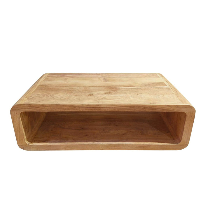Get Form Curve Coffee Table Acacia Wood Sculptural Design – LOOMLAN