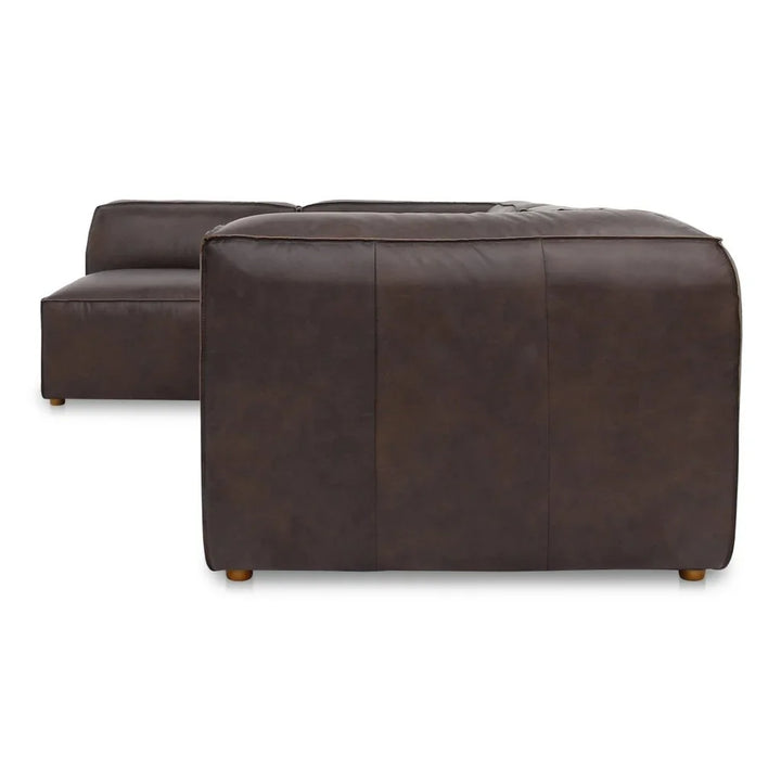 Form Signature Brown Leather Modular Sectional - LOOMLAN - Moe's Home - Sectionals