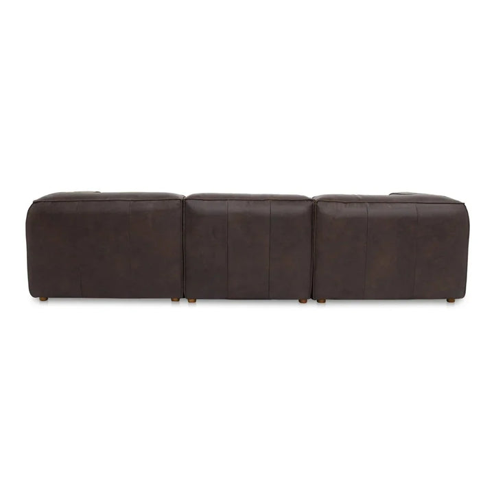 Form Signature Brown Leather Modular Sectional - LOOMLAN - Moe's Home - Sectionals