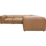 Form Tan Modular 5PC Convertible Sectional-Modular Sofas-Moe's Home-LOOMLAN