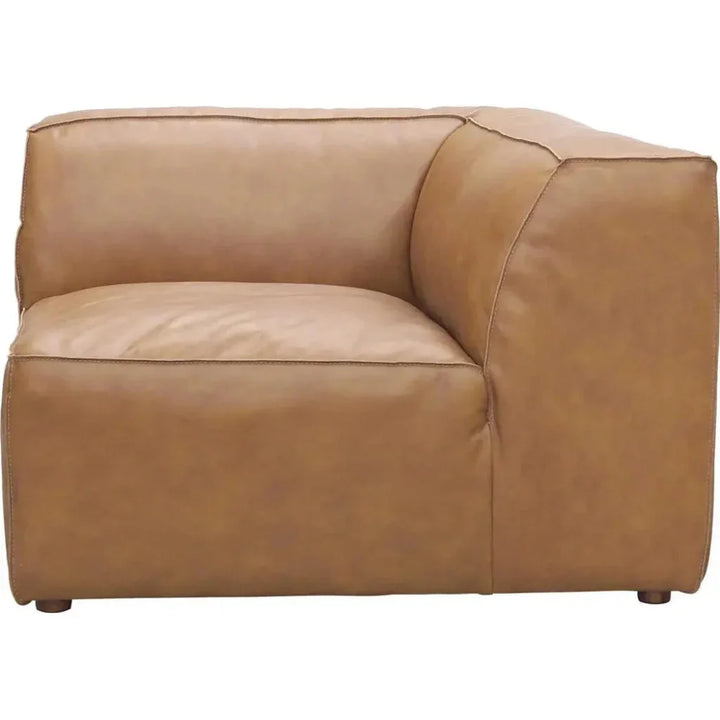 Form Tan Modular Sofa 4PC Convertible With Ottoman - LOOMLAN