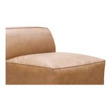 Form Tan Sectional Modular Leather Slipper Chair Modular Component Modular Components LOOMLAN By Moe's Home
