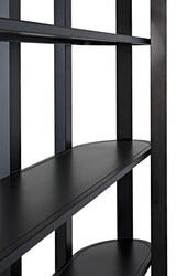 Foster Bookcase, Black Steel-Bookcases-Noir-LOOMLAN
