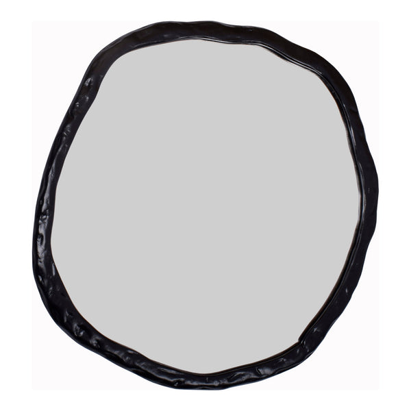  Foundry Large Black Decorative Wall Mirror Moe' Home