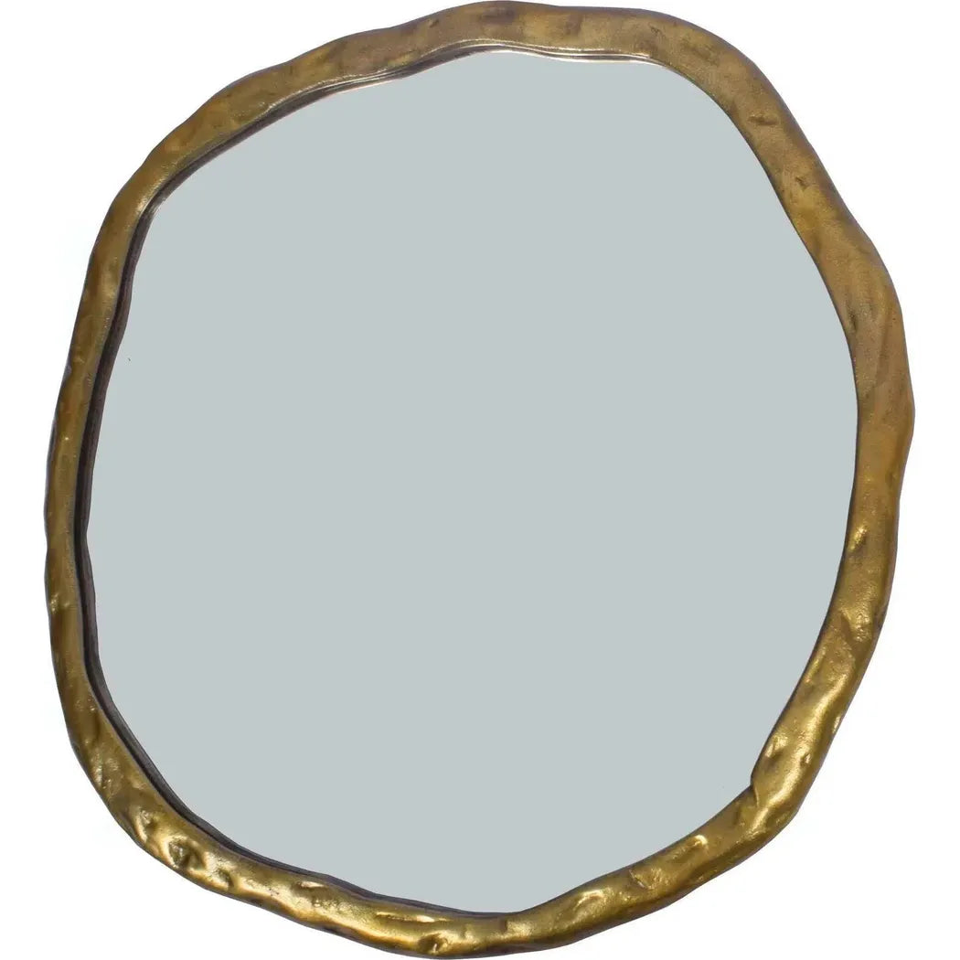 Foundry Large Gold Decorative Wall Mirror Round