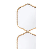 Four Hex Mirror Gold Wall Mirrors LOOMLAN By Zuo Modern