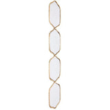 Four Hex Mirror Gold Wall Mirrors LOOMLAN By Zuo Modern