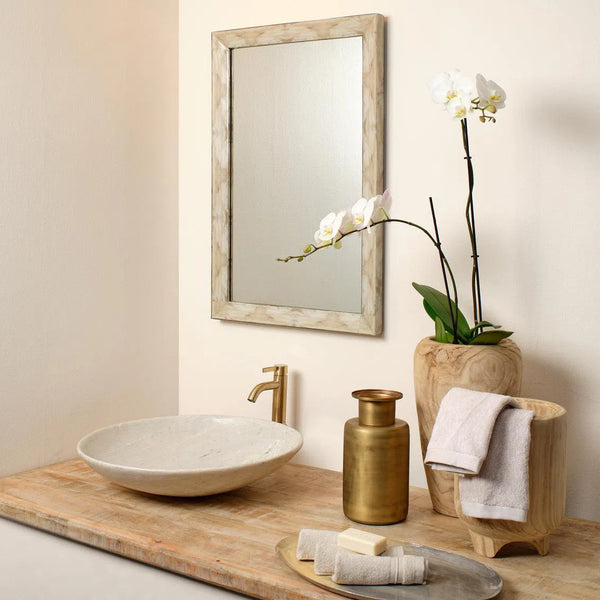 Fragment Faux Horn Rectangular Reversible Wall Mirror - Small Wall Mirrors LOOMLAN By Jamie Young