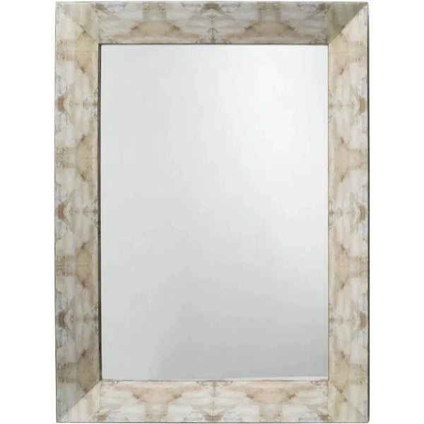 Fragment Natural Horn Rectangle Wall Mirror