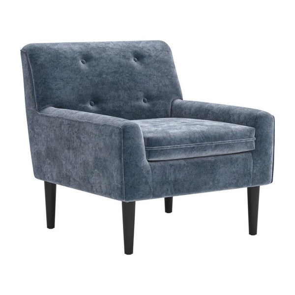 Frankfurt Blue Velvet Club Chair