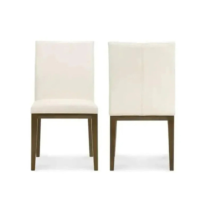 Frankie Leather Side Dining Chair 2PC - LOOMLAN - Moe's Home - Dining Chairs