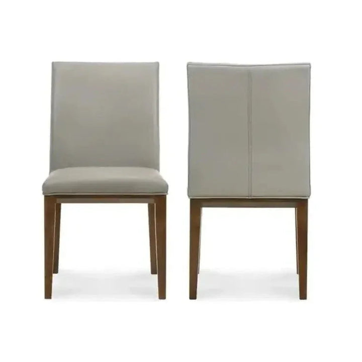 Frankie Leather Side Dining Chair 2PC - LOOMLAN - Moe's Home - Dining Chairs