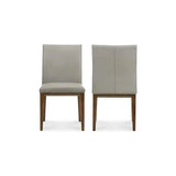 Frankie Leather Side Dining Chair 2PC-Dining Chairs-Moe's Home-LOOMLAN