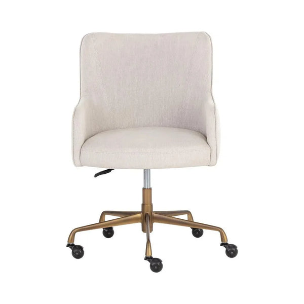 Franklin Leather Modern Office Chair-Office Chairs-SUNPAN-LOOMLAN