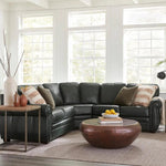 Franklin Symmetrical Leather Sectional Made to Order