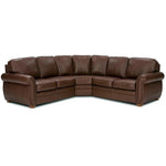 Franklin Symmetrical Leather Sectional Made to Order