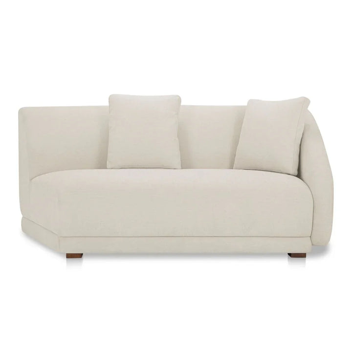 Fraser Modern Comfort Modular Sofa-Modular Sofas-Moe's Home-Rigt Facing-Off White-LOOMLAN