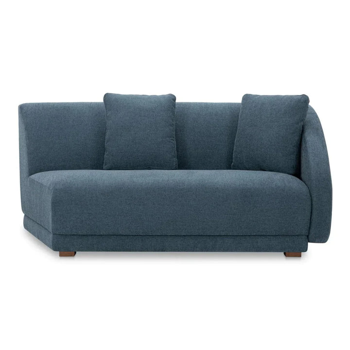 Fraser Modern Comfort Modular Sofa-Modular Sofas-Moe's Home-Rigt Facing-Deep Blue-LOOMLAN
