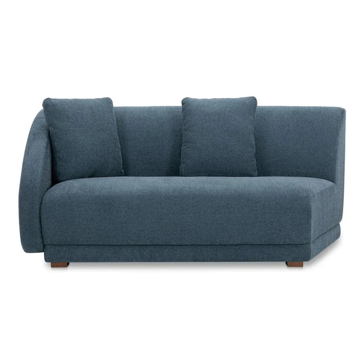 Fraser Modern Comfort Modular Sofa-Modular Sofas-Moe's Home-Left Facing-Deep Blue-LOOMLAN