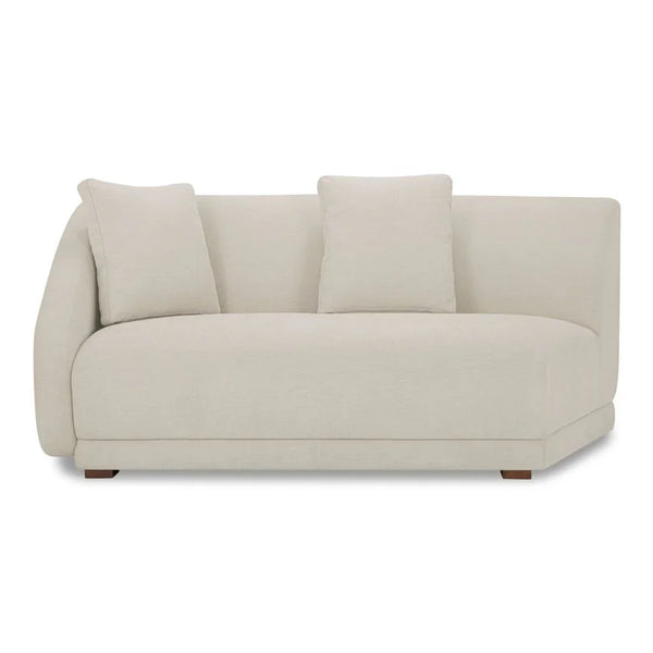 Fraser Modern Comfort Modular Sofa-Modular Sofas-Moe's Home-Left Facing-Off White-LOOMLAN