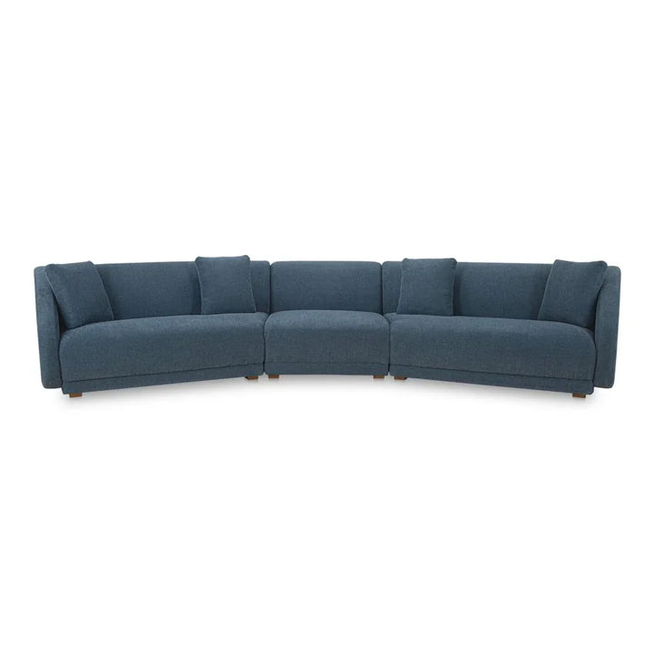 Fraser Modern Sectional Sofa (Set Of 3)-Modular Sofas-Moe's Home-Deep Blue-LOOMLAN