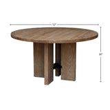 Fraser Unique BaseRound Dining Table-Dining Tables-LH Imports-LOOMLAN