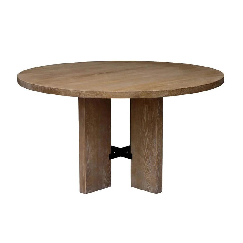 Fraser Unique BaseRound Dining Table-Dining Tables-LH Imports-LOOMLAN