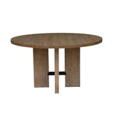 Fraser Unique BaseRound Dining Table-Dining Tables-LH Imports-LOOMLAN