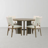 Fraser Unique BaseRound Dining Table-Dining Tables-LH Imports-LOOMLAN