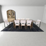 Fraser Wooden Rectangular Dining Table-Dining Tables-LH Imports-LOOMLAN