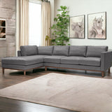 Freehand Leather Sectional With Chaise Made to Order-Sectionals-One For Victory-Right Arm Chaise-LOOMLAN