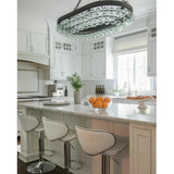 French Black Balthazar Oval Chandelier